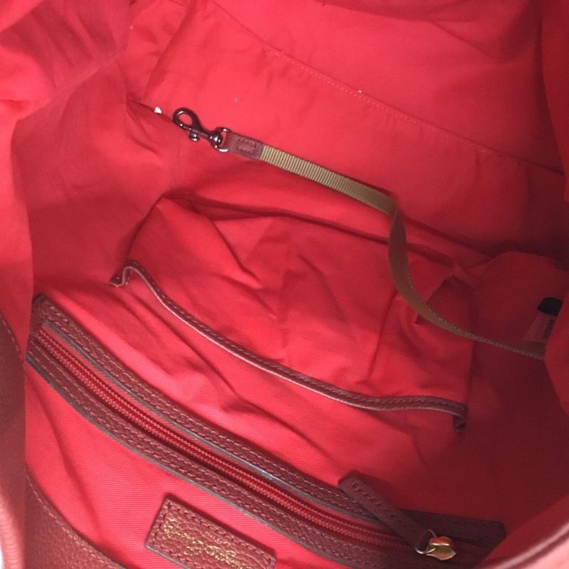 ドゥニーアンドバーク DOONEY&BOURKE トートバッグ トートバッグ J13449663 無地 赤 / レッド / レディース USED 古着 中古 10130525