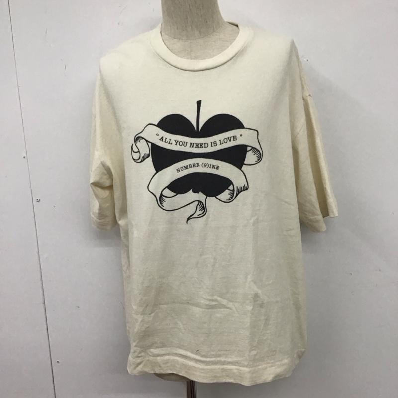 ナンバーナイン NUMBER (N)INE Tシャツ 半袖 半袖カットソー プリントTシャツ クルーネックカットソー 2 ロゴ、文字 X プリント 白 / ホワイト /  メンズ USED 古着 中古 10110208