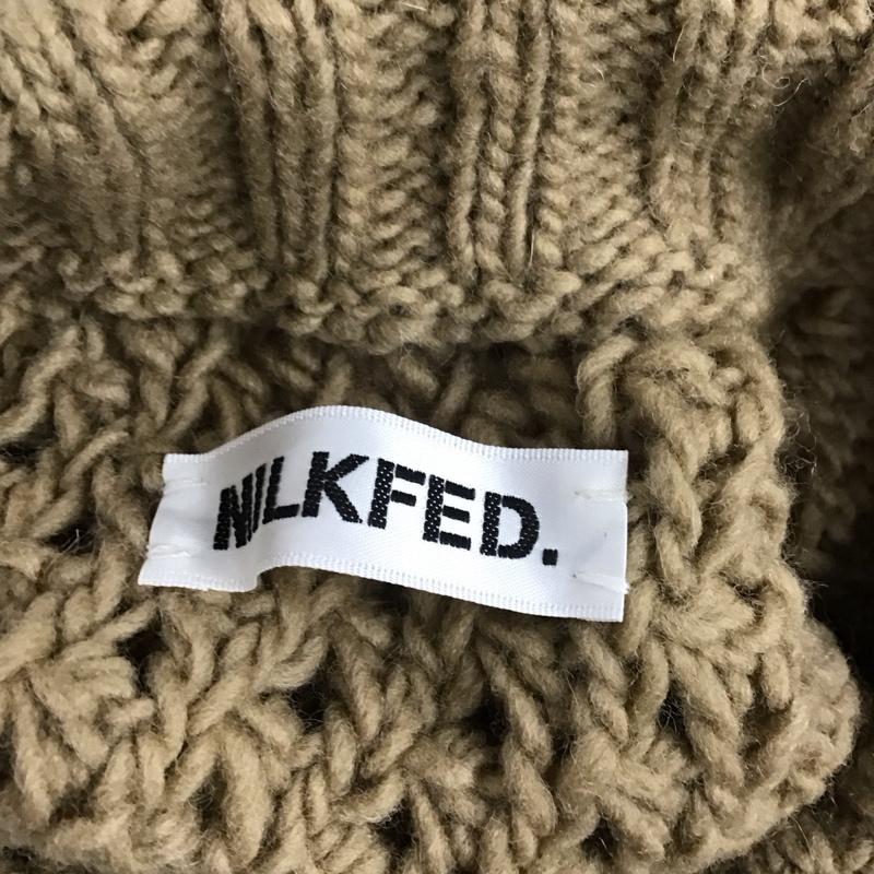 ミルクフェド MILKFED. カーディガン 長袖 長袖ニットカーディガン 前開き ボタン 無地 ベージュ / ベージュ / レディース USED 古着 中古 10123814