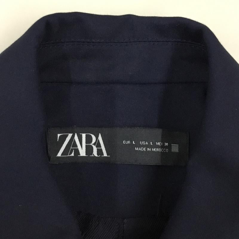 ザラ ZARA ジャケット、上着 ジャケット、ブレザー ジャケット カジュアルジャケット カラージャケット L 無地 紺 / ネイビー / レディース USED 古着 中古 10115799