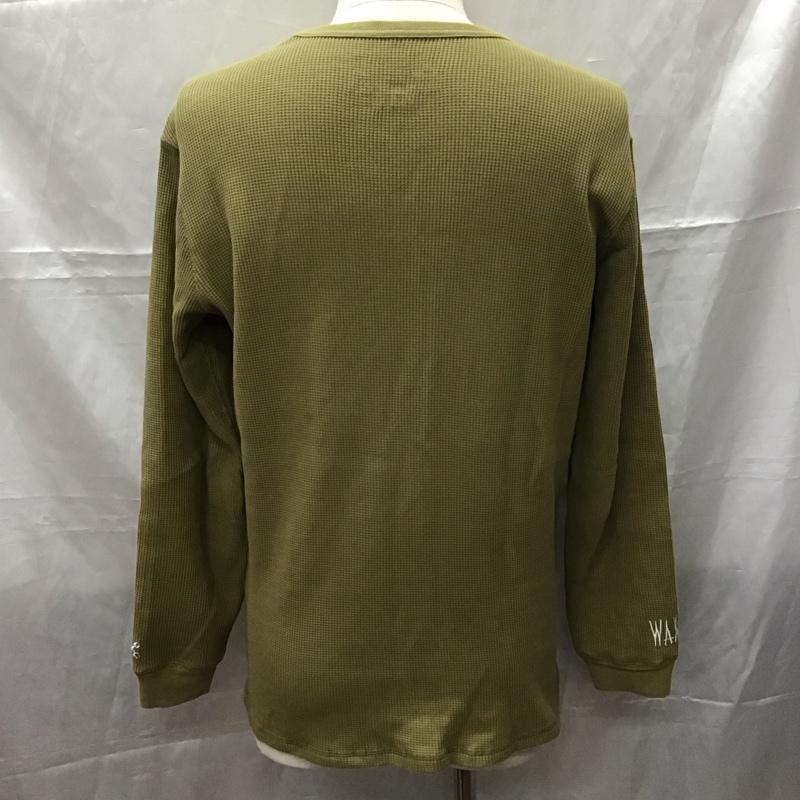 ブルコ BLUCO カットソー 長袖 長袖カットソー ロングスリーブカットソー クルーネックカットソー L 無地 カーキ / カーキ /  メンズ USED 古着 中古 10110981