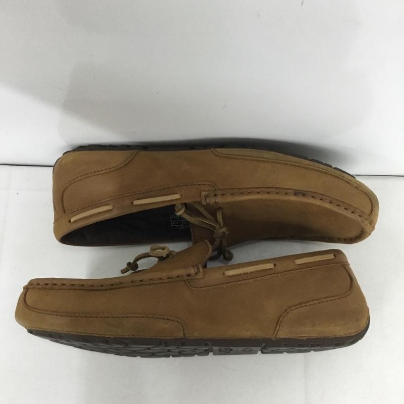 アグ UGG カジュアルシューズ カジュアルシューズ 1004247 CHESTER レザー 27cm インソール付き 27.0cm ロゴ、文字 茶 / ブラウン / メンズ USED 古着 中古 10138335