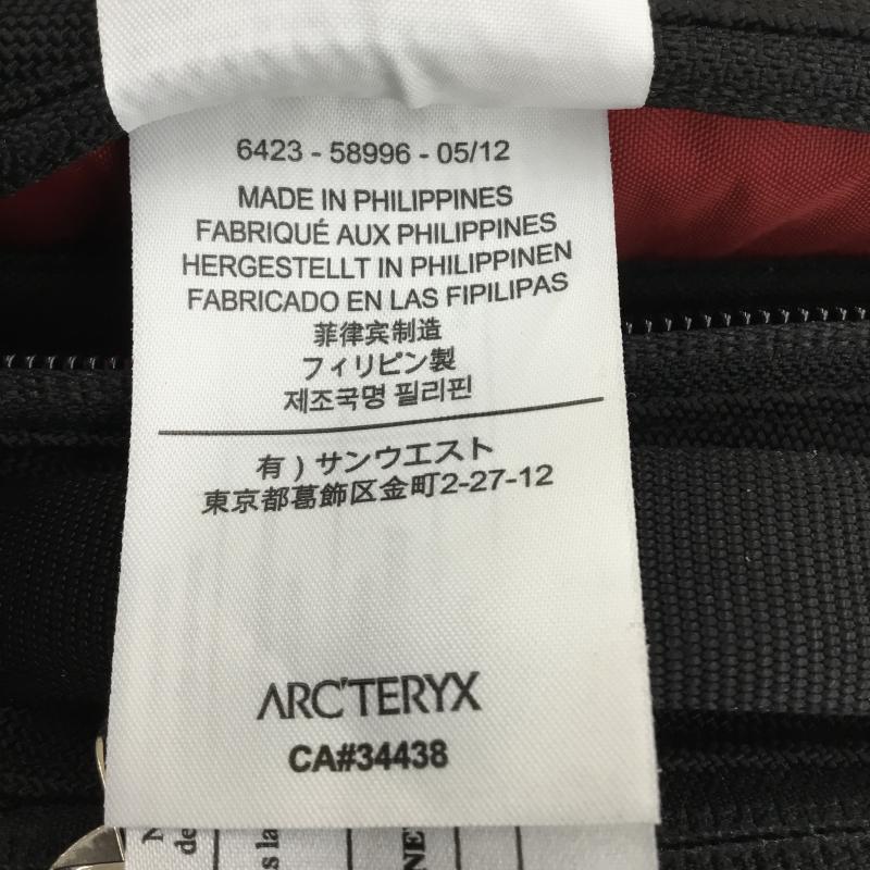 アークテリクス ARC TERYX リュックサック、デイパック リュックサック、デイバッグ TUNGSTEN 6423-58996 ロゴ、文字 黒 / ブラック / メンズ USED 古着 中古 10141204