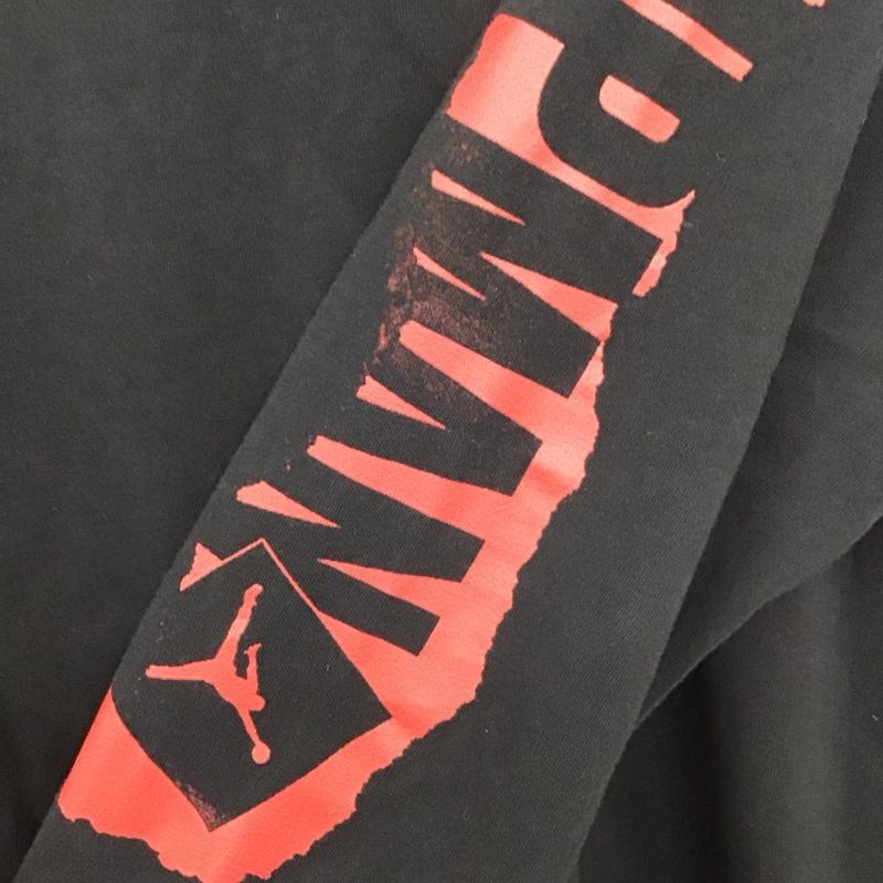エアジョーダン AIR JORDAN Tシャツ 半袖 da9882-010 ジョーダンブランドJMFLTLSクルー 長袖カットソー プリントTシャツ XL ロゴ、文字 黒 / ブラック / メンズ USED 古着 中古 10137027