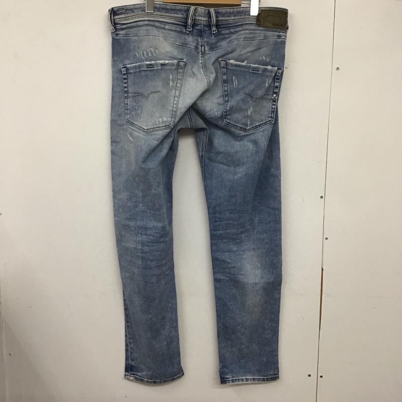 ディーゼル DIESEL パンツ デニム、ジーンズ デニムパンツ スリムパンツ カジュアルパンツ ストレッチパンツ 36 ダメージ加工 インディゴ / インディゴ / メンズ USED 古着 中古 10137110