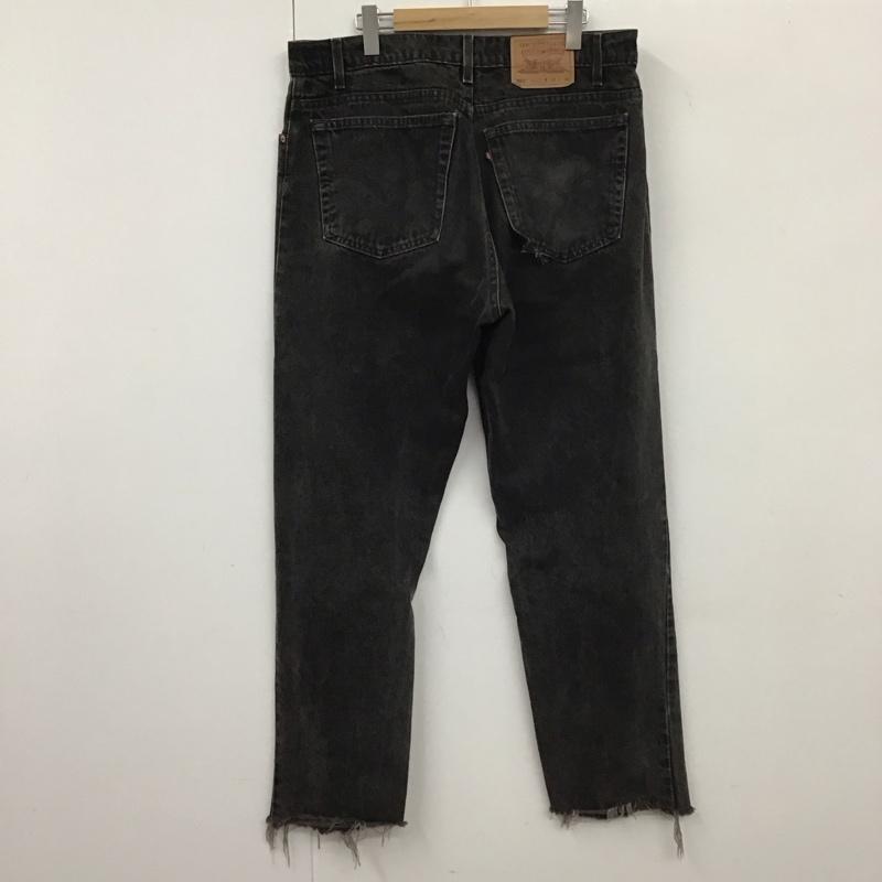 リーバイストラウスアンドコー Levi Strauss & co. パンツ デニム、ジーンズ デニムパンツ ワイドパンツ カジュアルパンツ Gパン 38インチ 無地 黒 / ブラック / メンズ USED 古着 中古 10131154