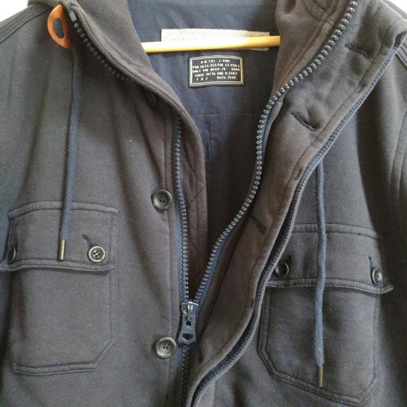 ディーゼル DIESEL コート コート一般 無地 紺 / ネイビー / メンズ USED 古着 中古 10009548