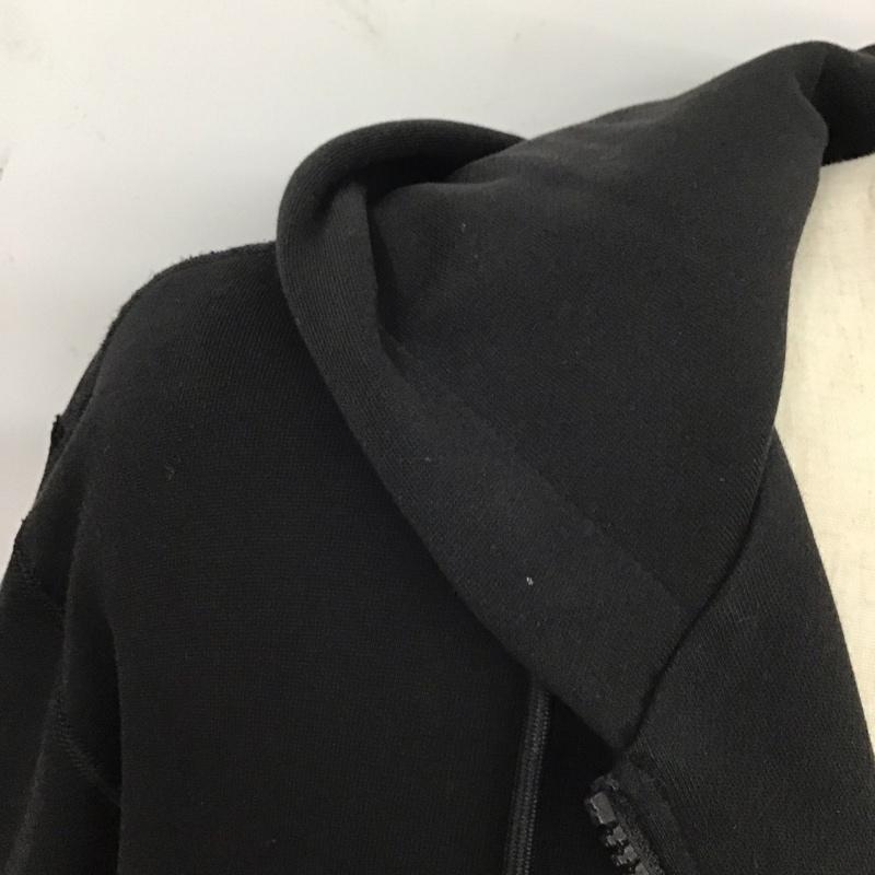 ラコステ LACOSTE パーカー 長袖 長袖パーカー ジップアップパーカー スウェット 6 ロゴ、文字 黒 / ブラック /  メンズ USED 古着 中古 10124925