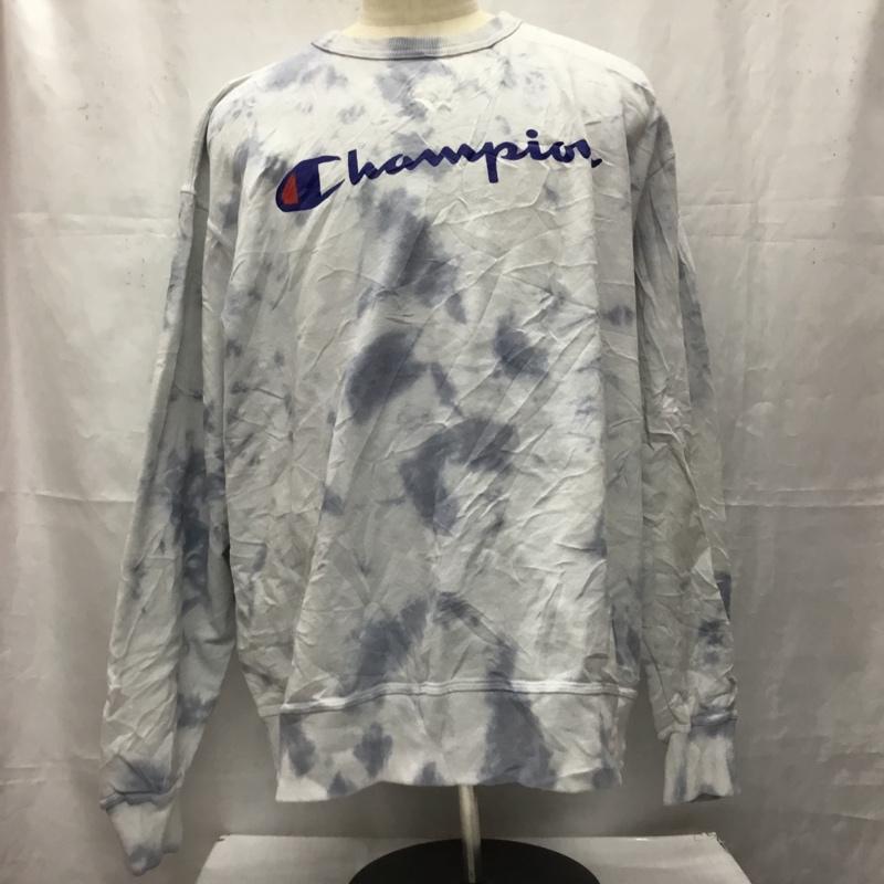チャンピオン Champion トレーナー 長袖 長袖スウェット 長袖トレーナー リブカットソー 長袖カットソー プリントトレーナー メンズ USED 古着 中古 10106452