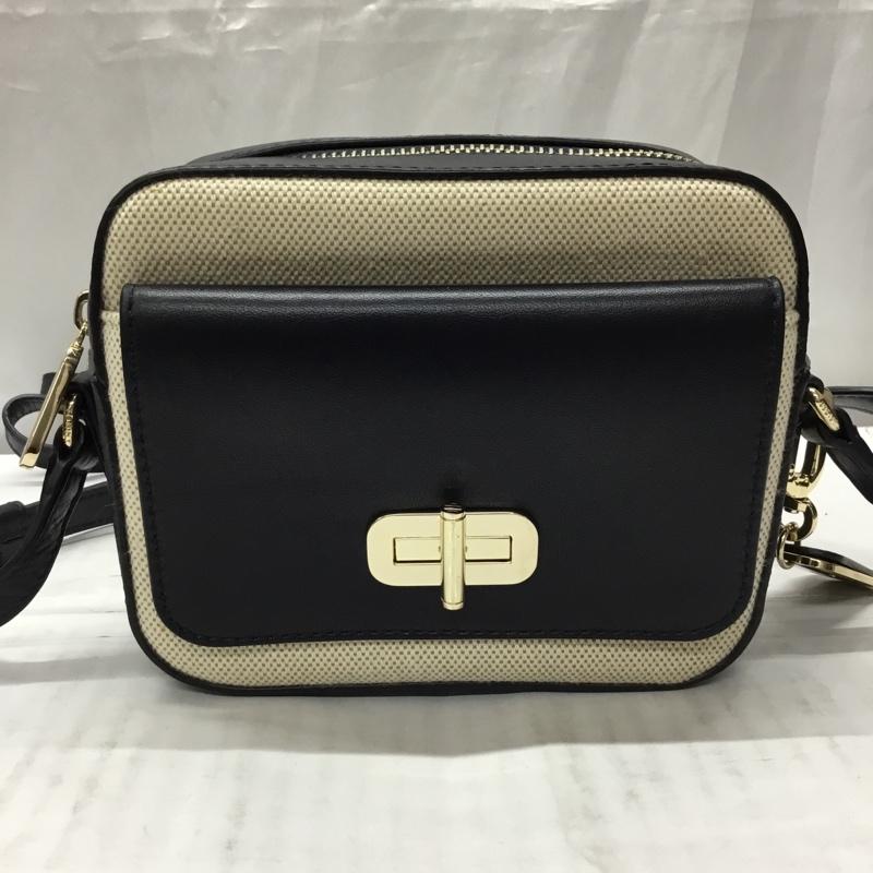 トミーヒルフィガー TOMMY HILFIGER ショルダーバッグ ショルダーバッグ ミニバッグ ロゴ、文字 紺 / ネイビー / X アイボリー / アイボリー / レディース USED 古着 中古 10110576