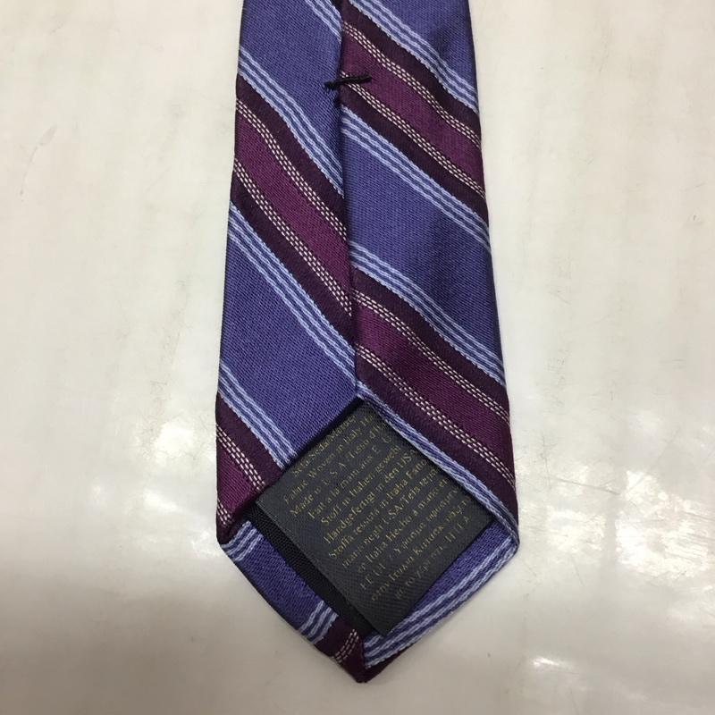 ブルックスブラザーズ BROOKS BROTHERS ネクタイ ネクタイ シルク ストライプ 紫 / パープル / メンズ USED 古着 中古 10113401