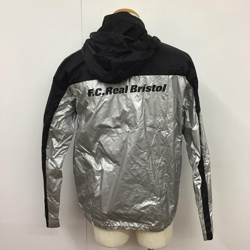 エフシーレアルブリストル F.C.Real Bristol ジャケット、上着 ジャンパー、ブルゾン 615018-071 ナイロンジャケット ジャージ スポーツウェア nike M ロゴ、文字 銀 / シルバー / メンズ USED 古着 中古 10123940