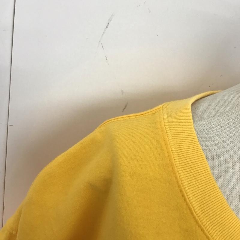 チャンピオン Champion ワンピース ひざ丈スカート CWSP30C Tシャツワンピース カットソー FREE ロゴ、文字 黄 / イエロー / レディース USED 古着 中古 10120240