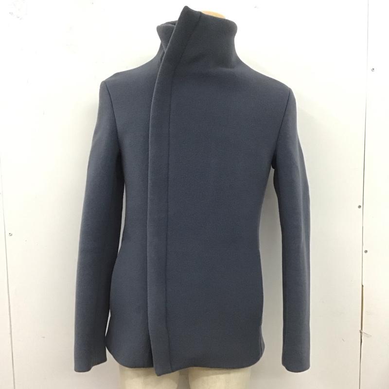 ジュンハシモト junhashimoto コート コート一般 1011520006 WRAP SHORT COAT ラップ ショートコート 2 無地 青 / ブルー / メンズ USED 古着 中古 10124520