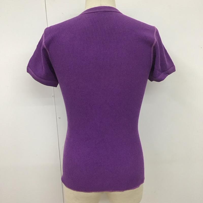 トイズマッコイ TOYS McCOY Tシャツ 半袖 半袖カットソー ワッフル地Tシャツ クルーネックカットソー M 無地 紫 / パープル /  メンズ USED 古着 中古 10111642