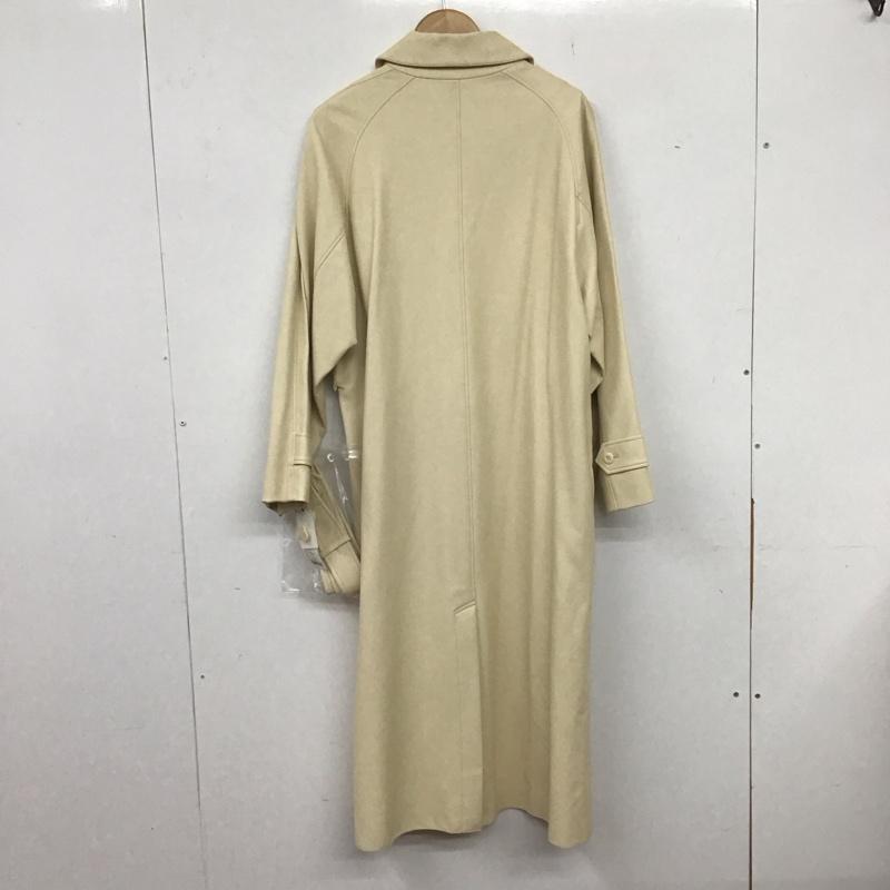 マウジー MOUSSY コート コート一般 010DAG30-7100 20AW LEATHERBALCOLLARCOAT ロングコート 1 無地 ベージュ / ベージュ / レディース USED 古着 中古 10136024