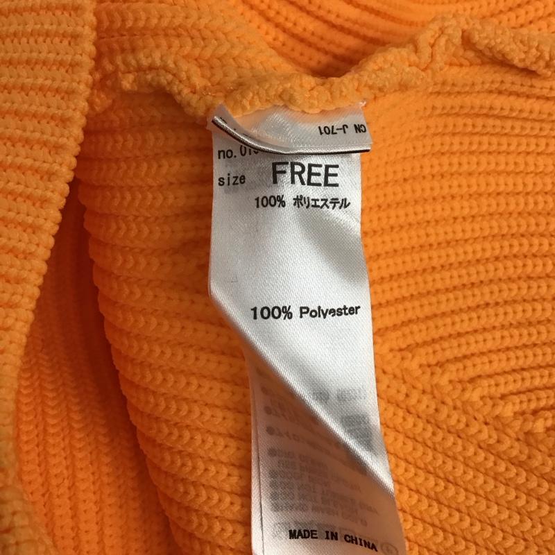 マウジー MOUSSY ニット、セーター 長袖 010GAS70-6100 OVERSIZED KNIT FREE 無地 橙 / オレンジ / レディース USED 古着 中古 10123217