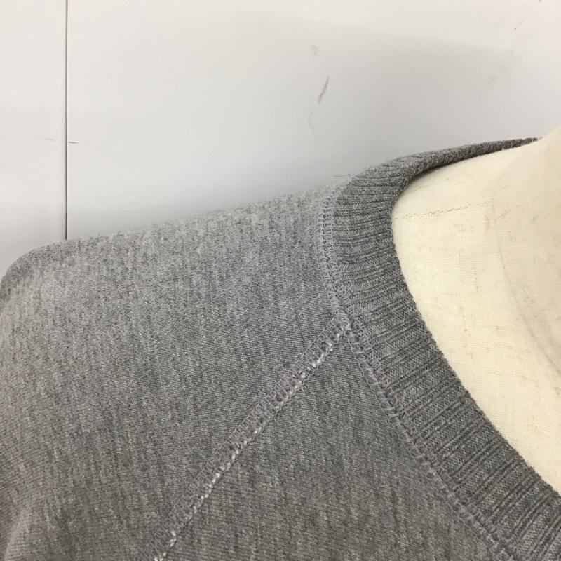 ステューシー STUSSY トレーナー 長袖 スウェット ラグランスリーブ L ロゴ、文字 灰 / グレー / メンズ USED 古着 中古 10115605