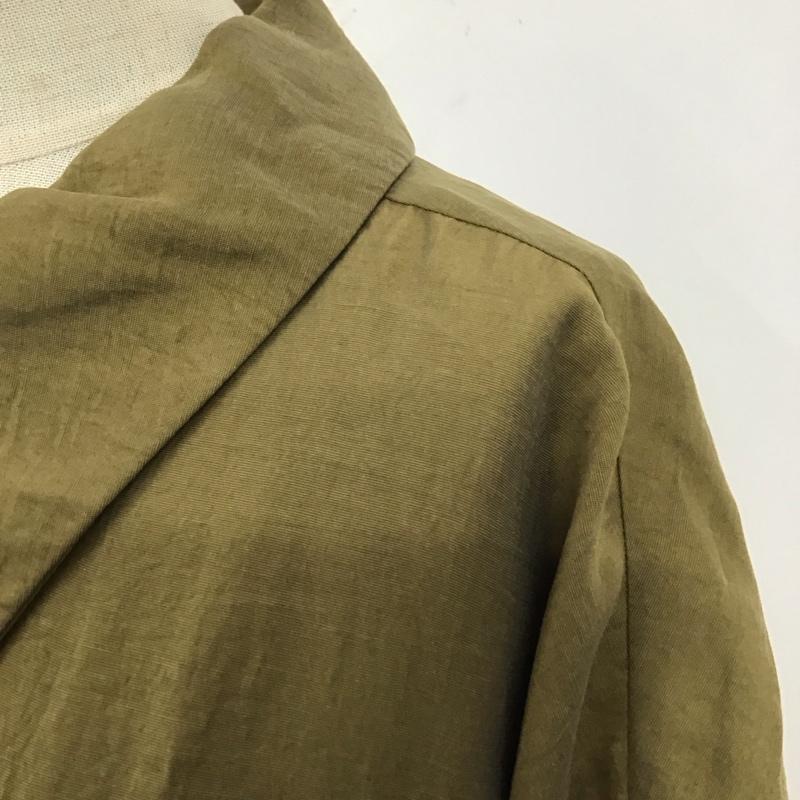 ザラ ZARA シャツ、ブラウス 長袖 XS 無地 カーキ / カーキ / レディース USED 古着 中古 10110495