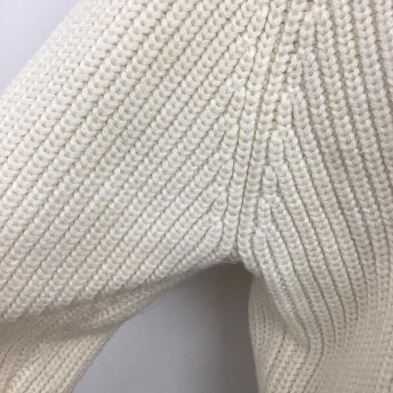 ザラ ZARA ニット、セーター 長袖 M 無地 白 / ホワイト /  レディース USED 古着 中古 10106419