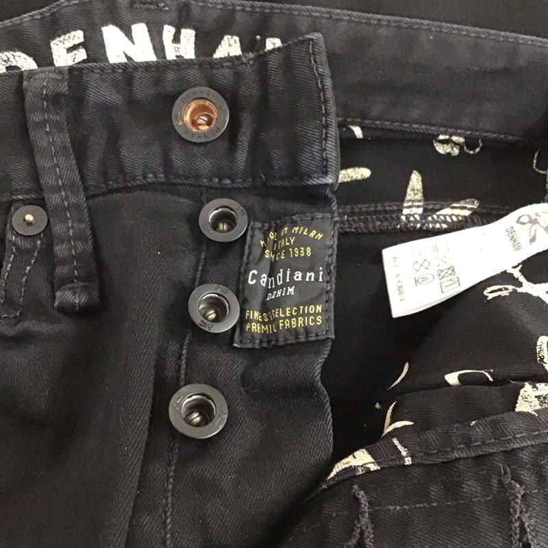 デンハム DENHAM パンツ デニム、ジーンズ デニムパンツ スリムパンツ カジュアルパンツ ストレッチパンツ 27インチ 無地 黒 / ブラック / メンズ USED 古着 中古 10128736
