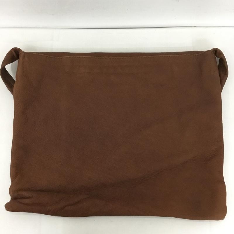 エヴァムエヴァ evam eva ショルダーバッグ ショルダーバッグ Dove & Olive レザー 無地 茶 / ブラウン / レディース USED 古着 中古 10128322