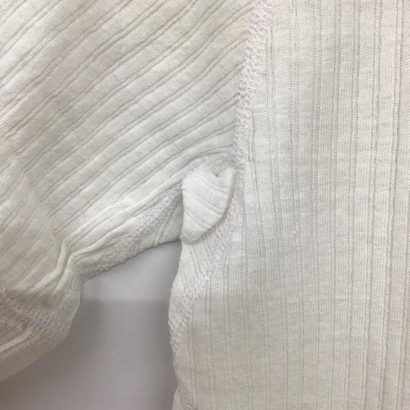 ナンバーナイン NUMBER (N)INE カットソー 半袖 半袖カットソー ヘンリーネックカットソー リブカットソー 3 無地 白 / ホワイト / メンズ USED 古着 中古 10137014