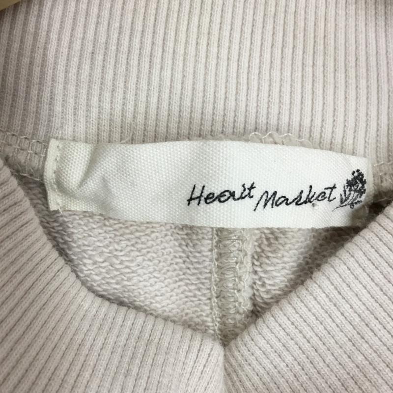 ハートマーケット HEARTMARKET トレーナー 長袖 SA2012154-A1 スウェット ロング丈 チュニック モックネック FREE 無地 アイボリー / アイボリー / レディース USED 古着 中古 10119007