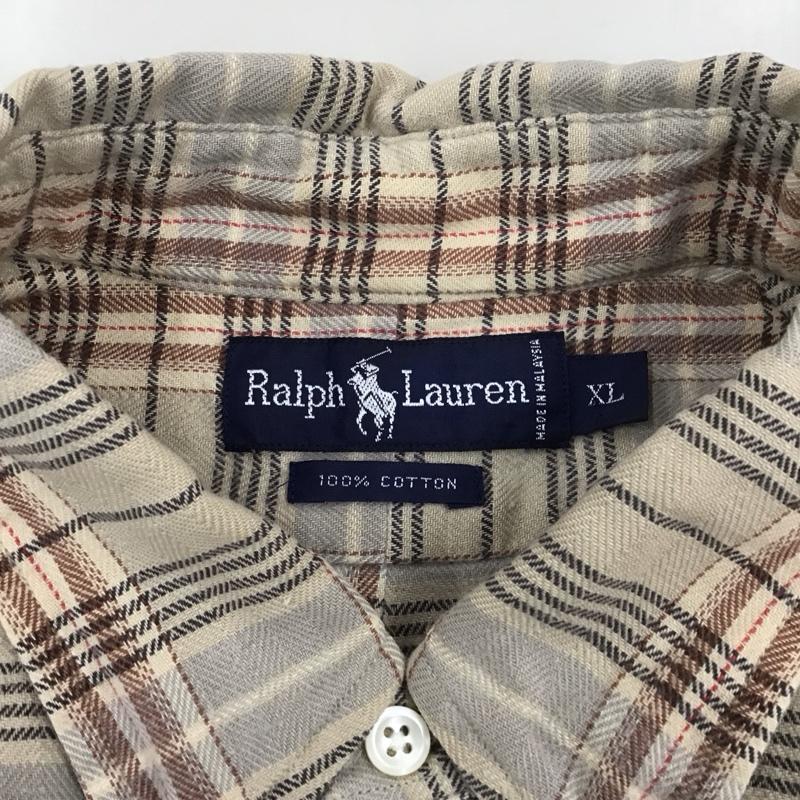 ラルフローレン RALPHLAUREN シャツ、ブラウス 長袖 長袖シャツ カラーシャツ 長袖カットソー チェックシャツ XL チェック マルチカラー / マルチカラー /  メンズ USED 古着 中古 10113180