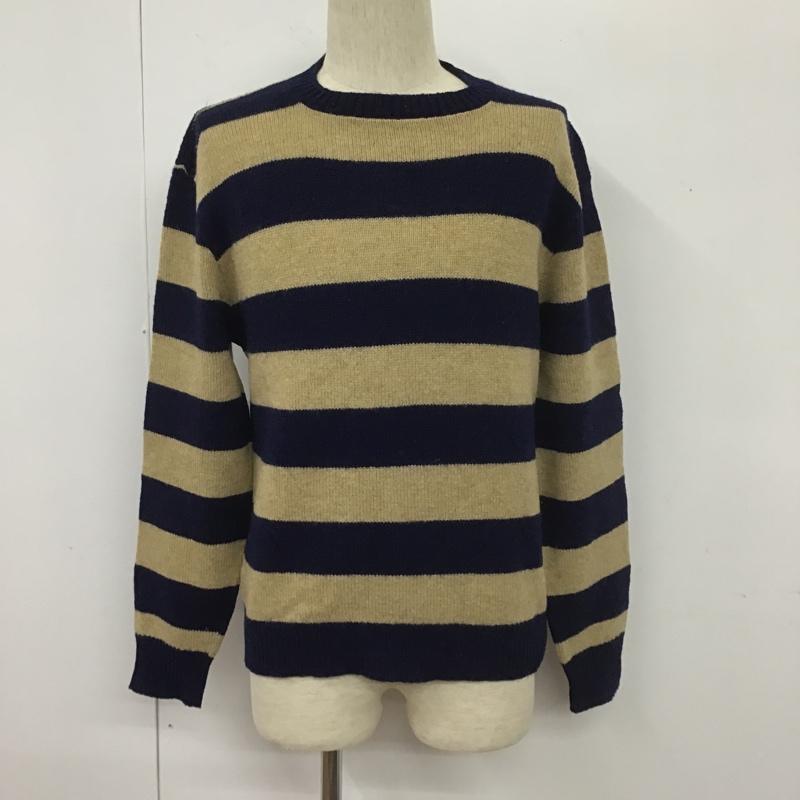 ジャンセン Jantzen ニット、セーター 長袖 M ボーダー柄 マルチカラー / マルチカラー / メンズ USED 古着 中古 10105973