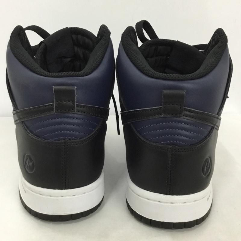 ナイキ NIKE スニーカー スニーカー DJ0383-400 DUNK HI F FRAGMENT DESIGN TOKYO 28cm 28.5cm ロゴ、文字 黒 / ブラック / X 紺 / ネイビー / メンズ USED 古着 中古 10130179