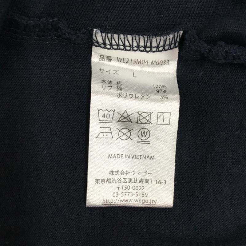 ウィゴー WEGO パーカー 長袖 WE21SM04-M0033 ヘビーウエイト ロゴ刺繍Tパーカー L ロゴ、文字 紺 / ネイビー / X 橙 / オレンジ / メンズ USED 古着 中古 10119285