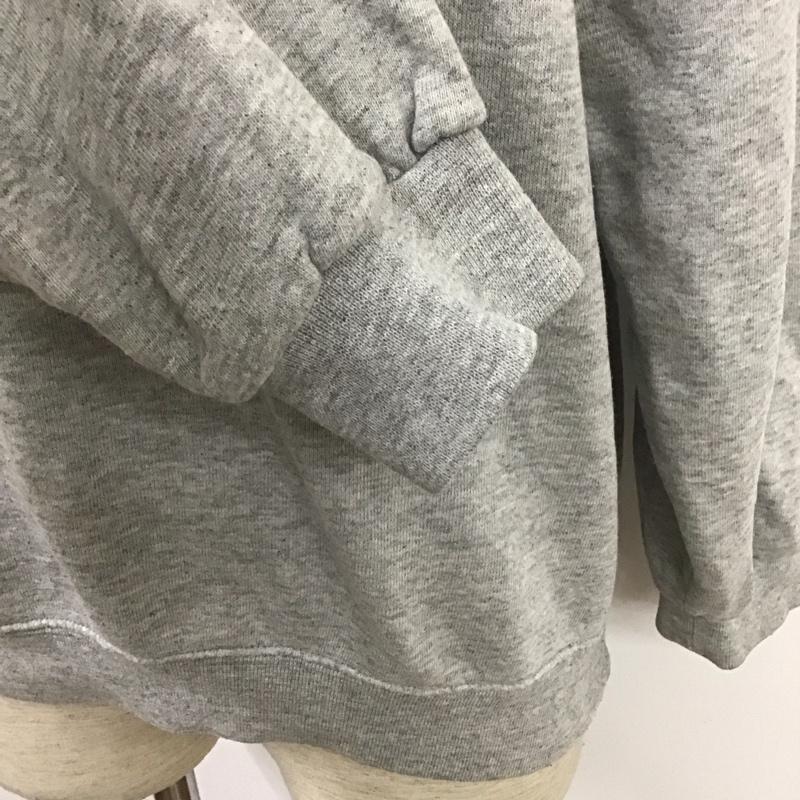 ナイキ NIKE トレーナー 長袖 長袖トレーナー スウェット 長袖カットソー ジップアップネックカットソー 90s M ロゴ、文字 灰 / グレー / メンズ USED 古着 中古 10112059