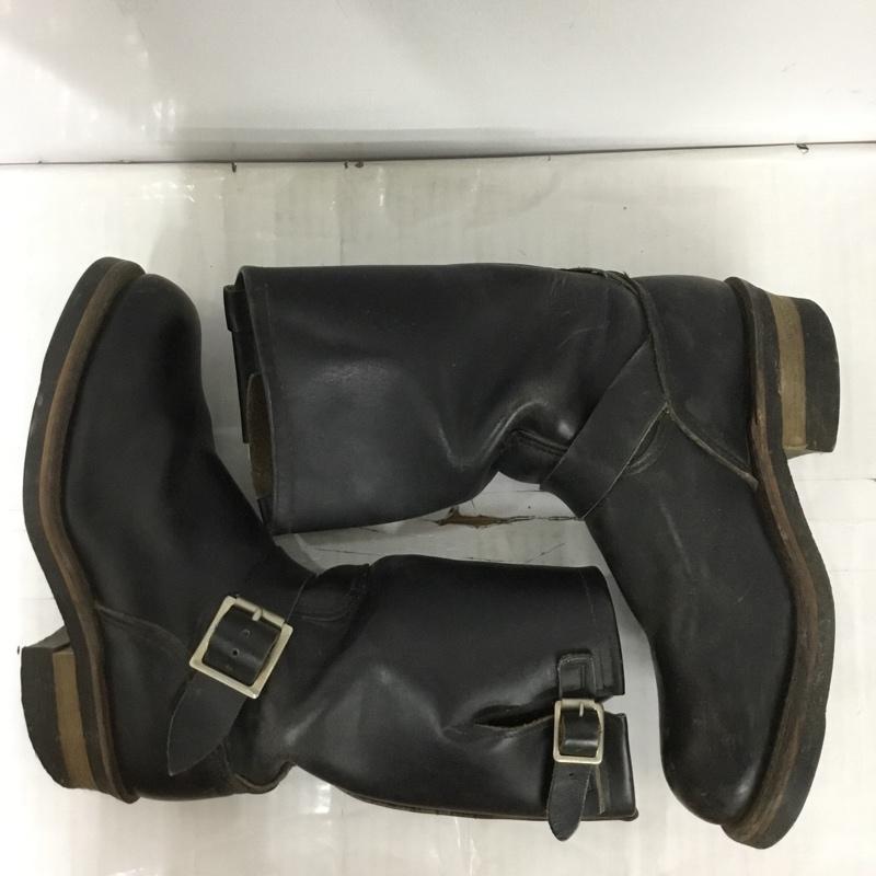 レッドウィング RED WING ブーツ エンジニアブーツ 2268 ENGINEER BOOTS ワークブーツ レザー 5D 無地 黒 / ブラック / メンズ USED 古着 中古 10124003