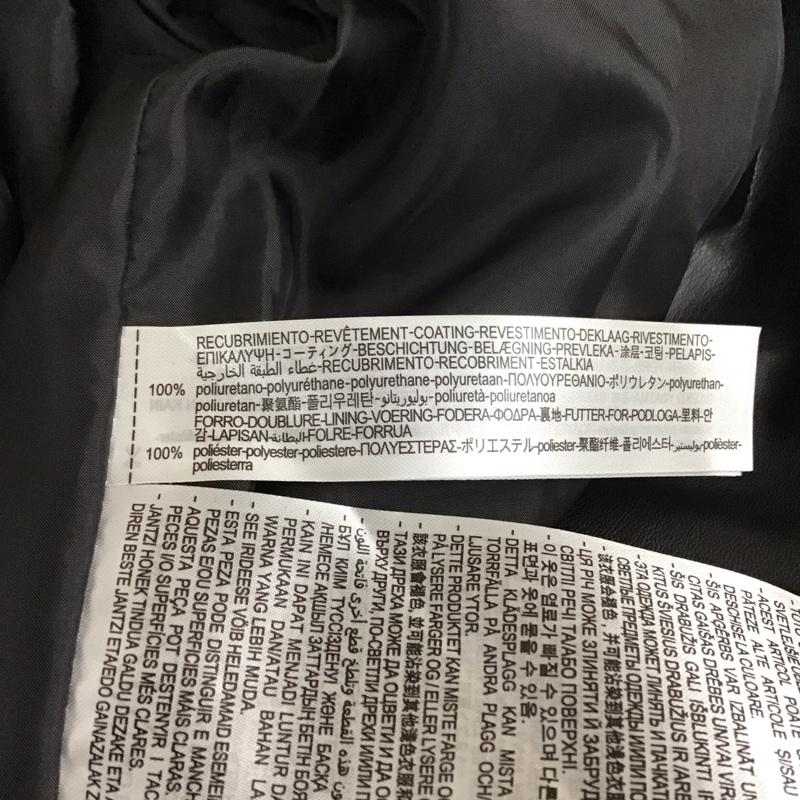 ザラ ZARA ジャケット、上着 ライダース 3046 231 800 ダブルライダース フェイクレザー XS 無地 黒 / ブラック / レディース USED 古着 中古 10116184