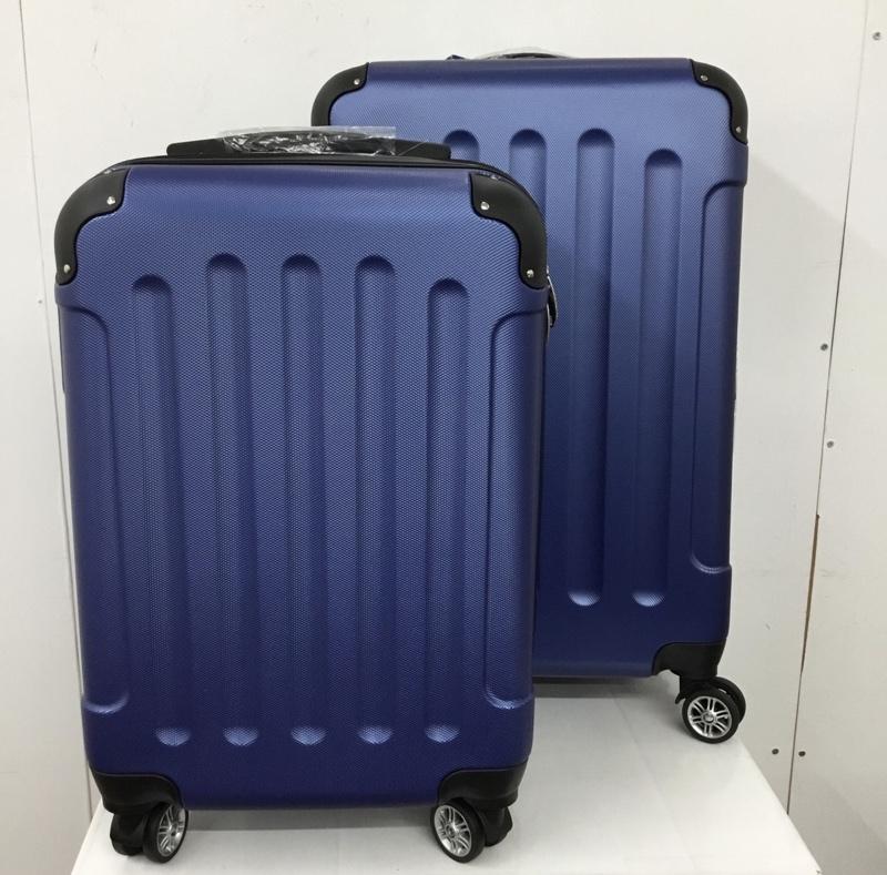 古着 USED スーツケース、トランク スーツケース、トランク トラベルキャリーケース 2個セット キャリーケース VENEZIA 無地 青 / ブルー / メンズ USED 古着 中古 10128123