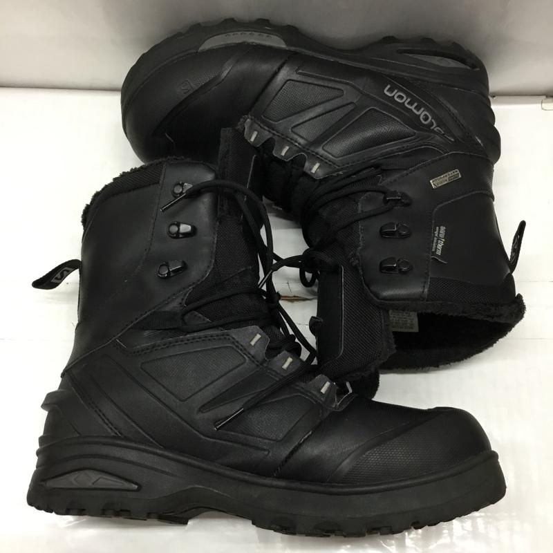 サロモン SALOMON アウトドアシューズ アウトドアシューズ 643001 381318 ツンドラ プロ クライマサロモンウォータープルーフ 27.5cm 27.5cm ロゴ、文字 黒 / ブラック / メンズ USED 古着 中古 10118673