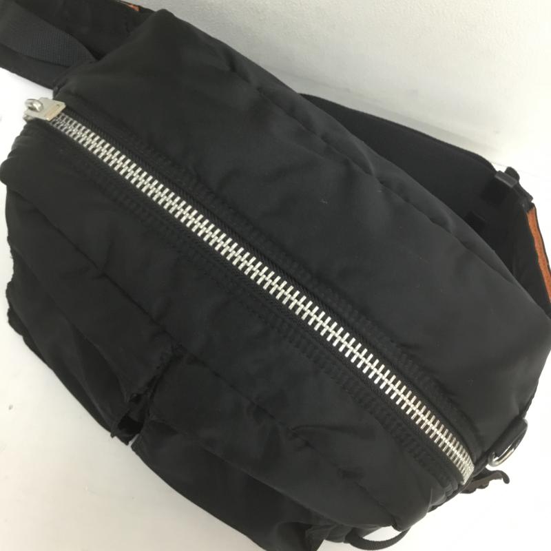 ポーター PORTER ウエストバッグ ウエストバッグ タンカー ウエストバッグ ロゴ、文字 黒 / ブラック / メンズ USED 古着 中古 10108213