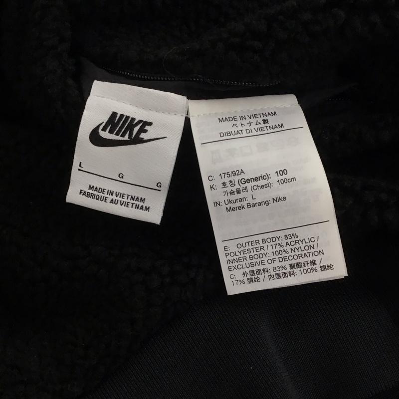 ナイキ NIKE ジャケット、上着 ジャンパー、ブルゾン fq8044-010 NSWWNTRREVフルジップジャケット アウター L ロゴ、文字 黒 / ブラック / メンズ USED 古着 中古 10146838