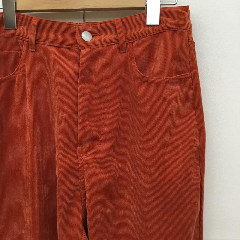 ジーナシス JEANASIS パンツ スラックス コーデュロイパンツ FREE 無地 橙 / オレンジ / レディース USED 古着 中古 10139788