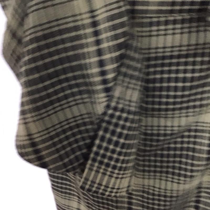 スライ SLY ワンピース ミニスカート 030DAM33-2550 CHECK WRAP SH OP 長袖 シャツワンピース 2 チェック 黒 / ブラック / X カーキ / カーキ / レディース USED 古着 中古 10117360