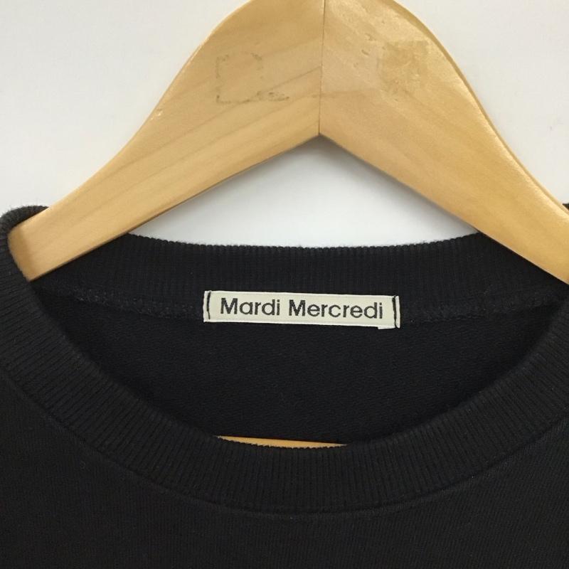 マルディメクルディ MARDI MERCREDI トレーナー 長袖 プリント 黒 / ブラック / レディース USED 古着 中古 10131932