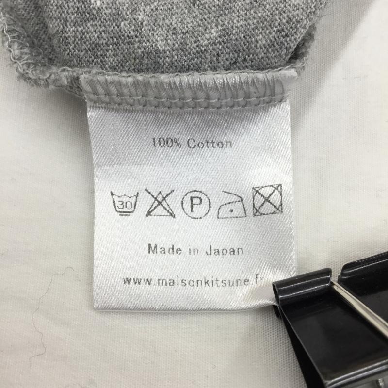 メゾンキツネ MAISON KITSUNE Tシャツ 半袖 MAISON KITSUNE 半袖 Tシャツ XS ロゴ、文字 灰 / グレー / メンズ USED 古着 中古 10128193
