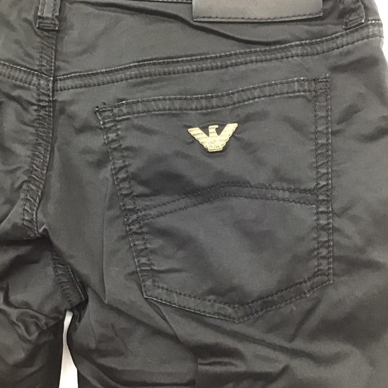 アルマーニジーンズ ARMANI JEANS パンツ デニム、ジーンズ スリムパンツ ストレッチパンツ カジュアルパンツ 27インチ 無地 黒 / ブラック / レディース USED 古着 中古 10136415