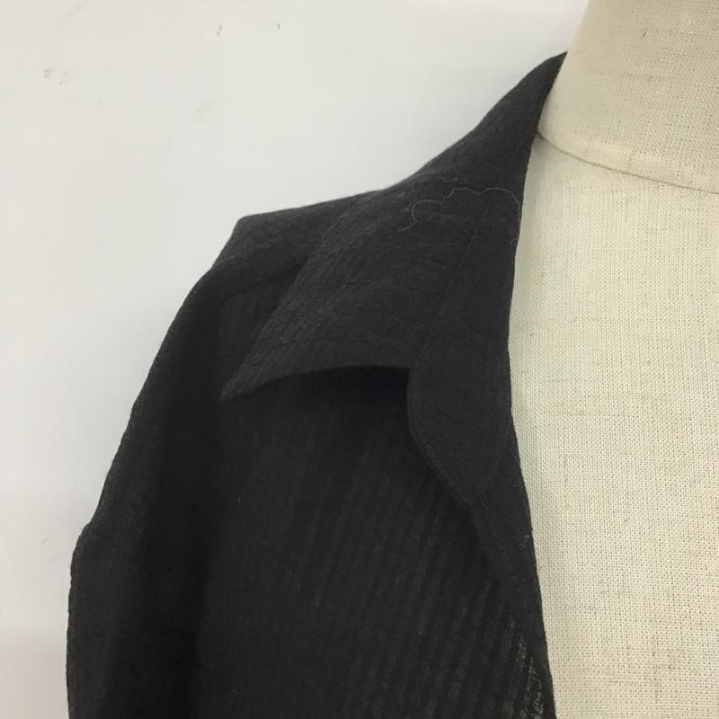 ザラ ZARA カットソー 長袖 2180 050 800 ショート丈 ボレロ M 無地 黒 / ブラック /  レディース USED 古着 中古 10107154