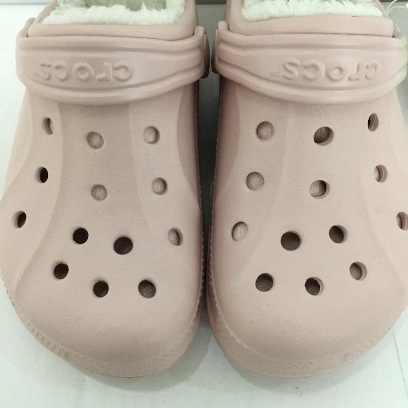 クロックス crocs シューズ シューズ 16245-952 18.5cm ralen lined clog 18.5cm 無地 桃 / ピンク / ガールズ USED 古着 中古 10125093