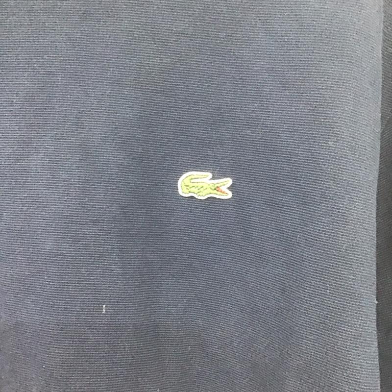 ラコステ LACOSTE Tシャツ 半袖 半袖カットソー ロゴTシャツ クルーネックカットソー L ロゴ、文字 紺 / ネイビー / メンズ USED 古着 中古 10138905