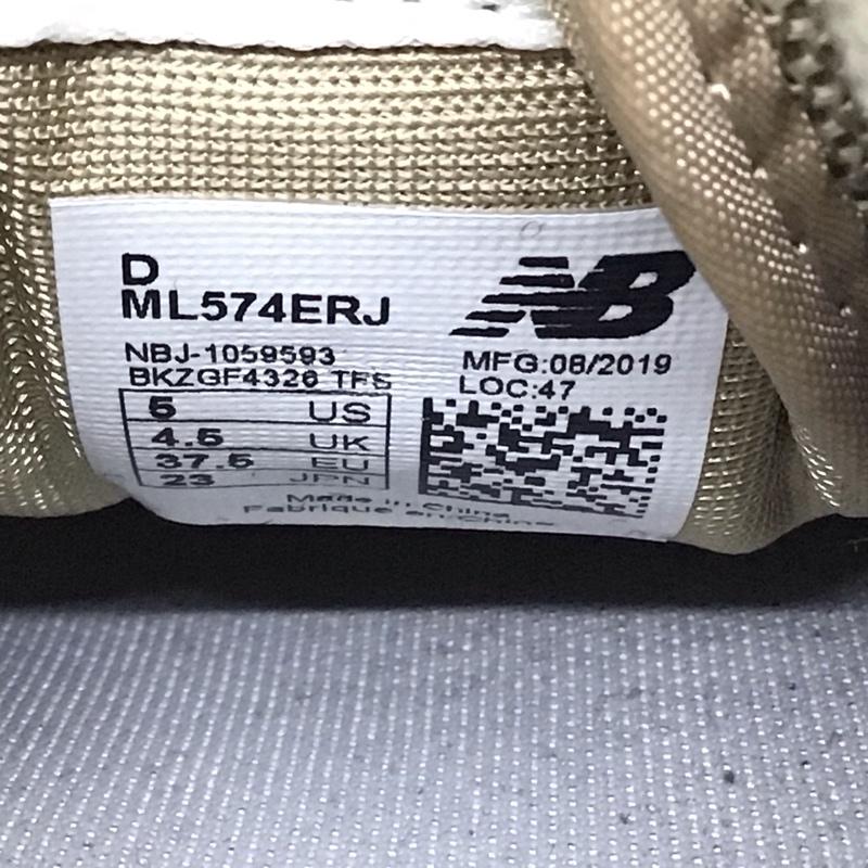 ニューバランス New Balance スニーカー スニーカー ML574ERJ 23cm 23.0cm ロゴ、文字 ベージュ / ベージュ / レディース USED 古着 中古 10118200