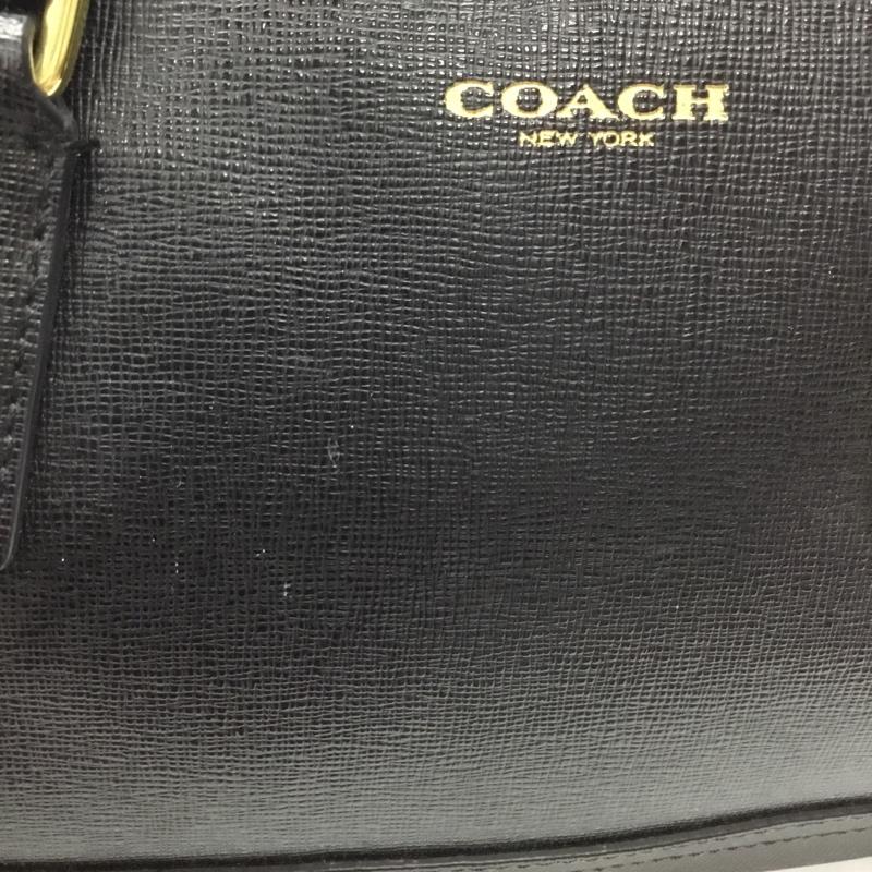 コーチ COACH ハンドバッグ ハンドバッグ 49392 2WAY ショルダー ロゴ、文字 黒 / ブラック / レディース USED 古着 中古 10115583