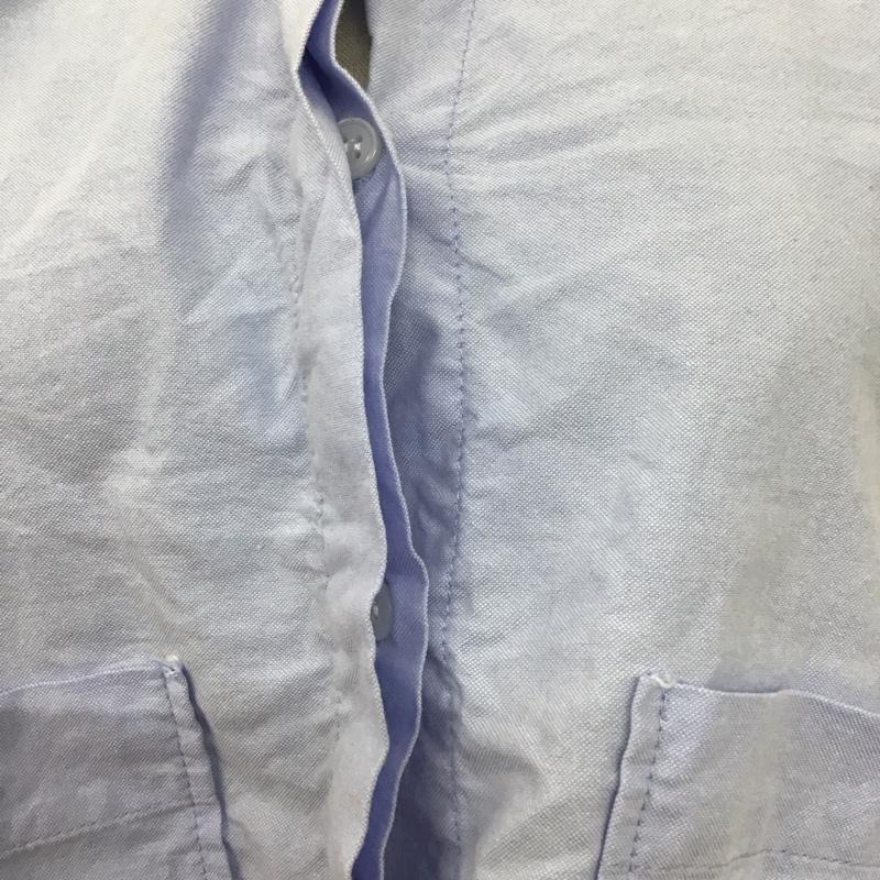 ザラ ZARA シャツ、ブラウス 長袖 長袖シャツ ショート丈シャツ カラーシャツ カジュアルシャツ M 無地 水色 / ライトブルー / レディース USED 古着 中古 10107086